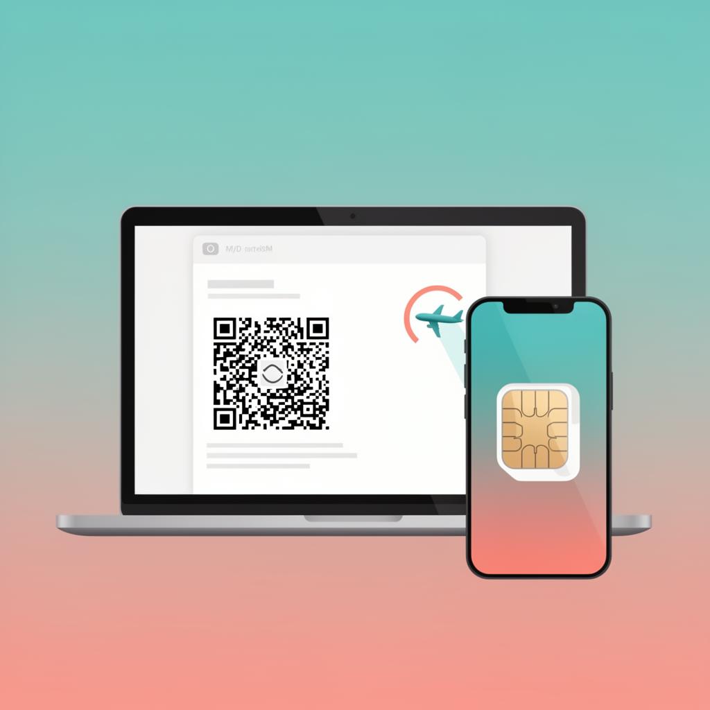 Scan your eSIM QR code from email